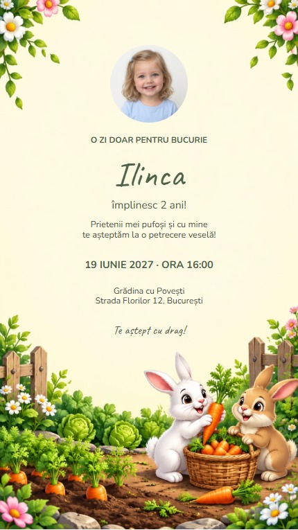 Mobil — Iepurașii și morcovii - Cu imagine