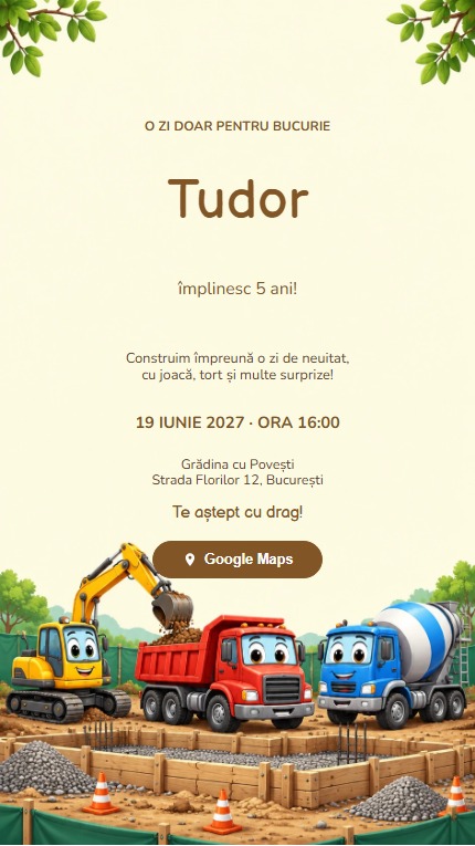 Mobil — Echipa de constructori - Fără imagine