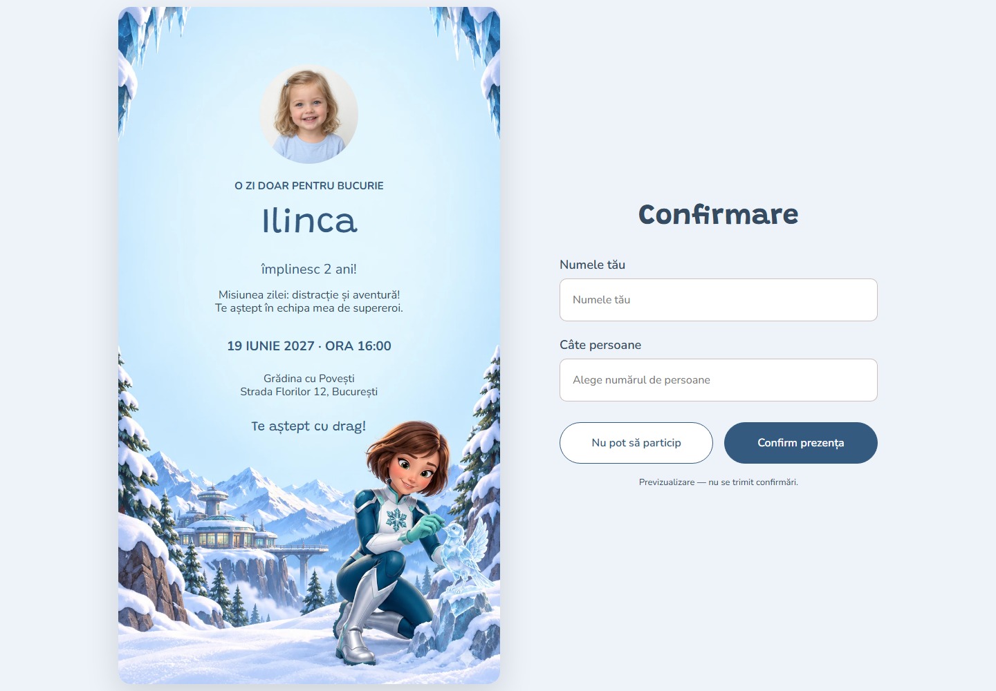 Desktop — Eroina zăpezilor - Cu imagine