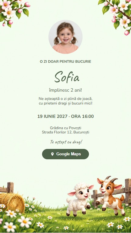 Mobil — Mieluțul și ieduțul - Cu imagine
