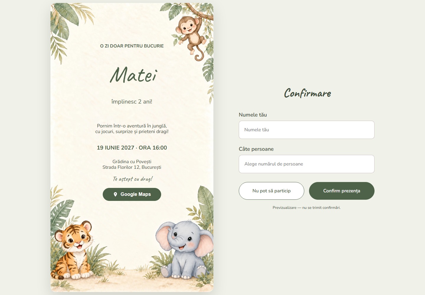 Desktop — Prietenii din jungla pastel - Fără imagine