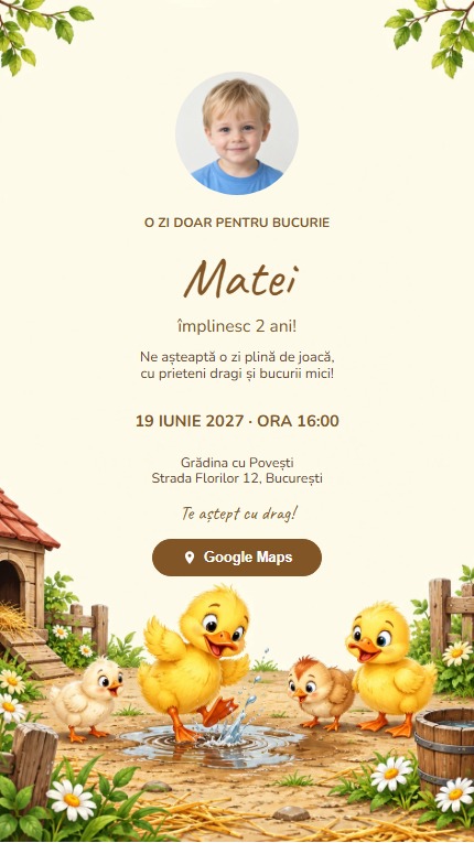 Mobil — Rățuște și puișori - Cu imagine