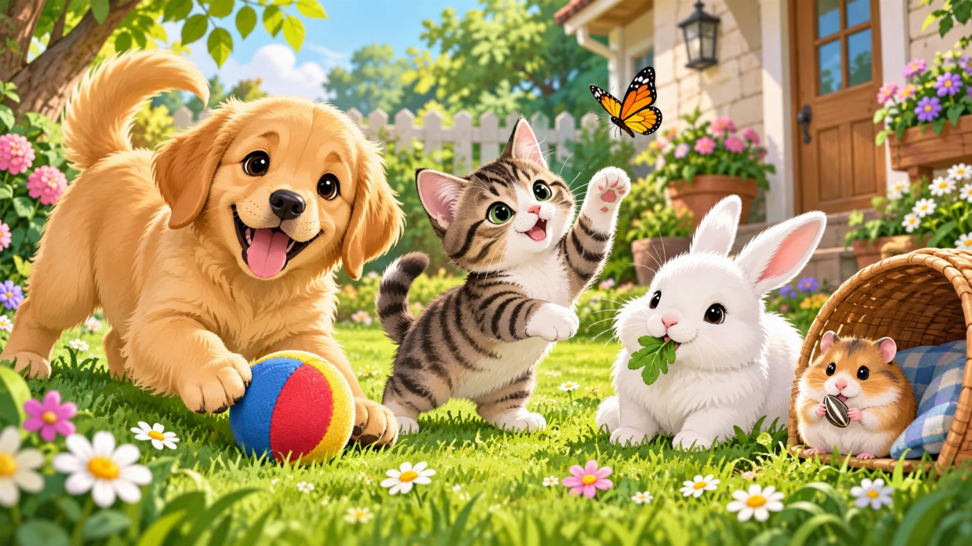 Colecția Animăluțe de companie - invitații aniversare